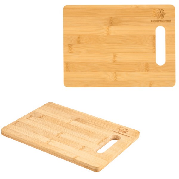 HST11800 Large Bamboo Cutting Board With HANDLE And Custom Imprint